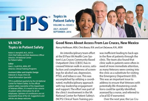 Topics In Patient Safety (TIPS) Newsletter