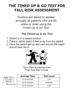 Timed Up and Go Test Handout
